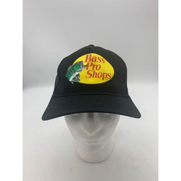 Bass Pro‎ Shops Snapback Mesh Trucker Hat Fishing Outdoors Camping NWT - Picture 1 of 6